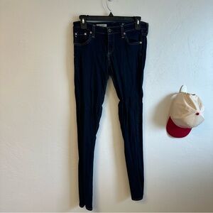 Dark Blue Stretch Skinny Jeans